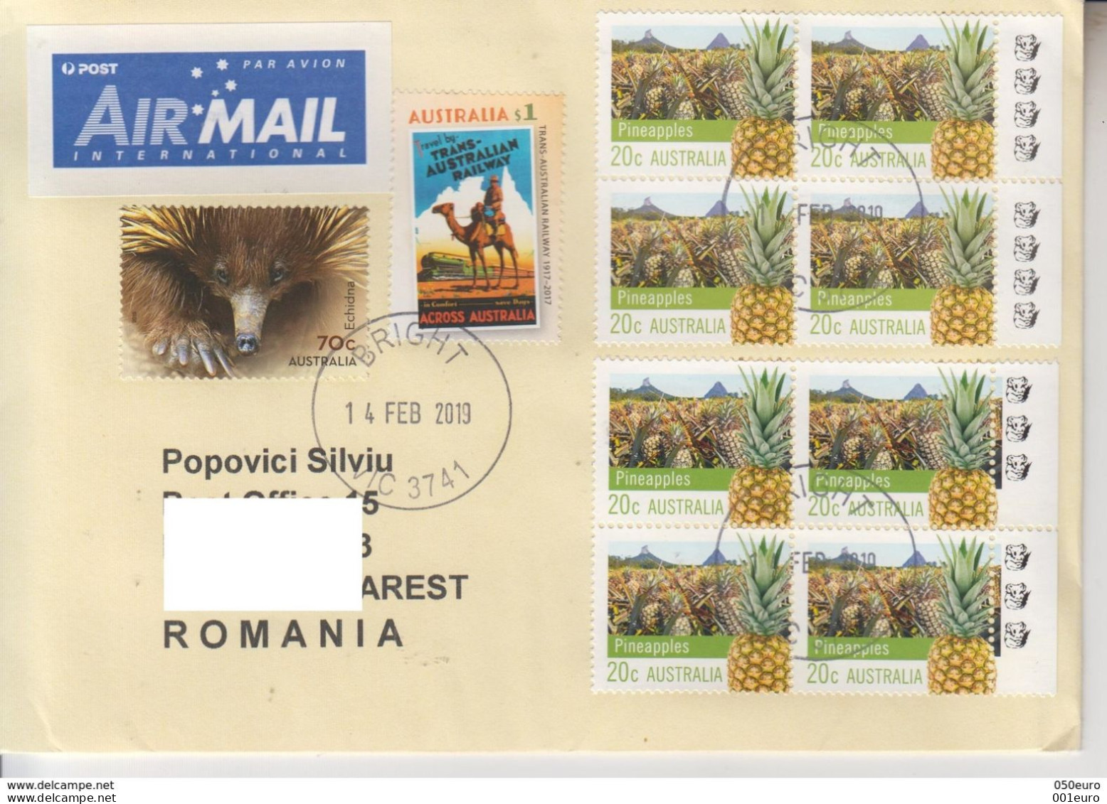 AUSTRALIA : Cover Circulated To Romania #740759699 - Registered Shipping! - Storia Postale