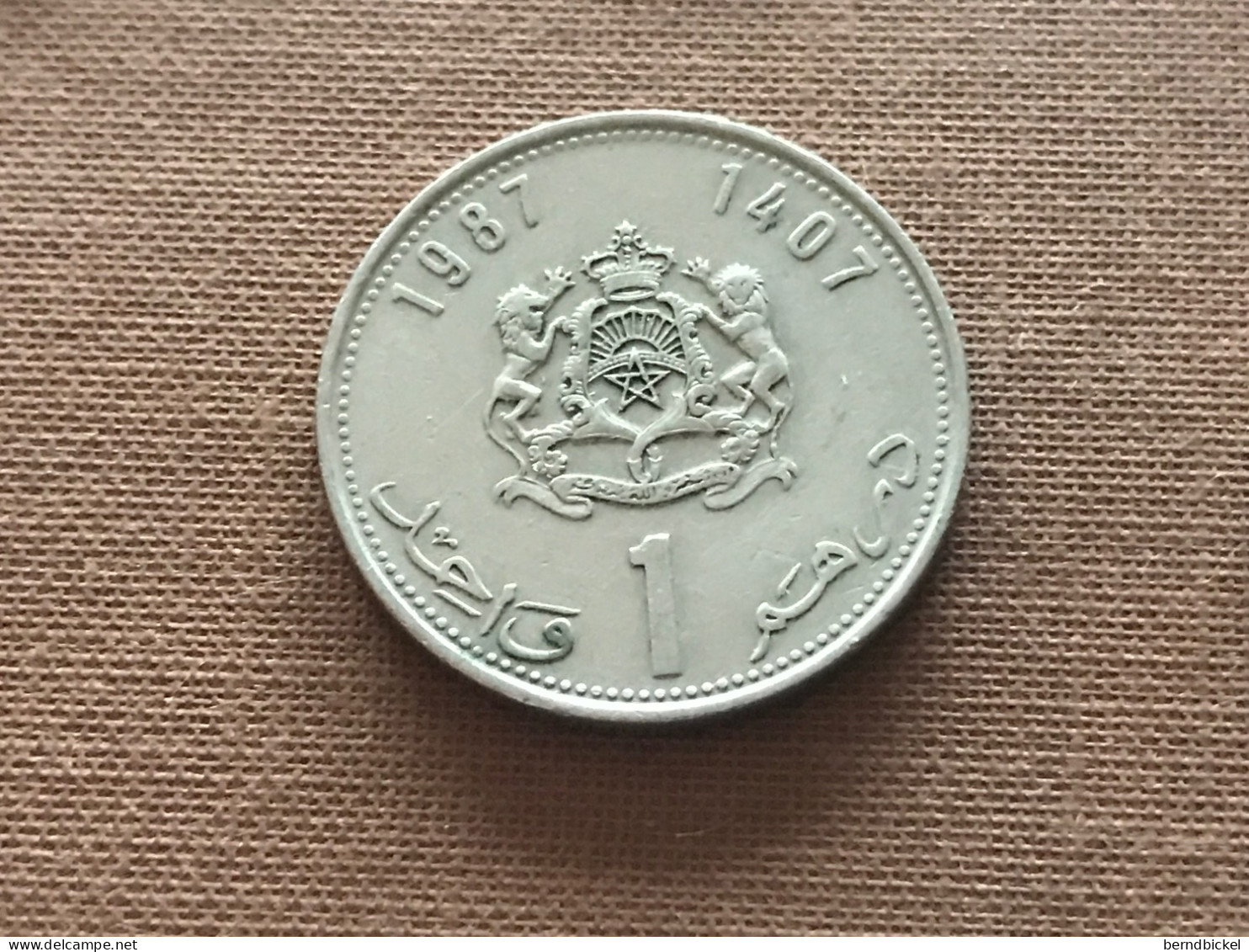 Münze Münzen Umlaufmünze Marokko 1 Dirham 1987 - Maroc