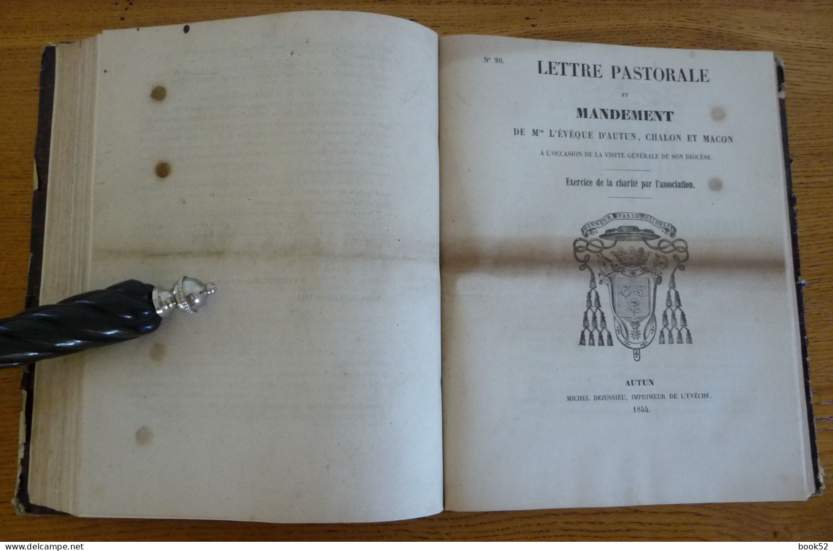 Recueil De 58 écrits De L'Evêché D'AUTUN De 1848 à 1856 (voir Description) - Bourgogne