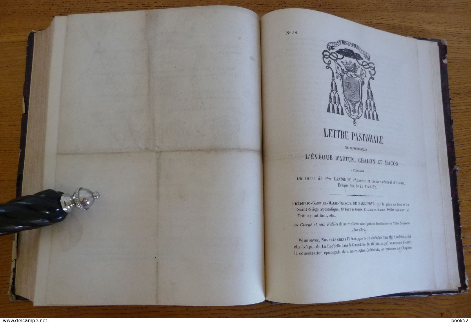 Recueil De 58 écrits De L'Evêché D'AUTUN De 1848 à 1856 (voir Description) - Bourgogne