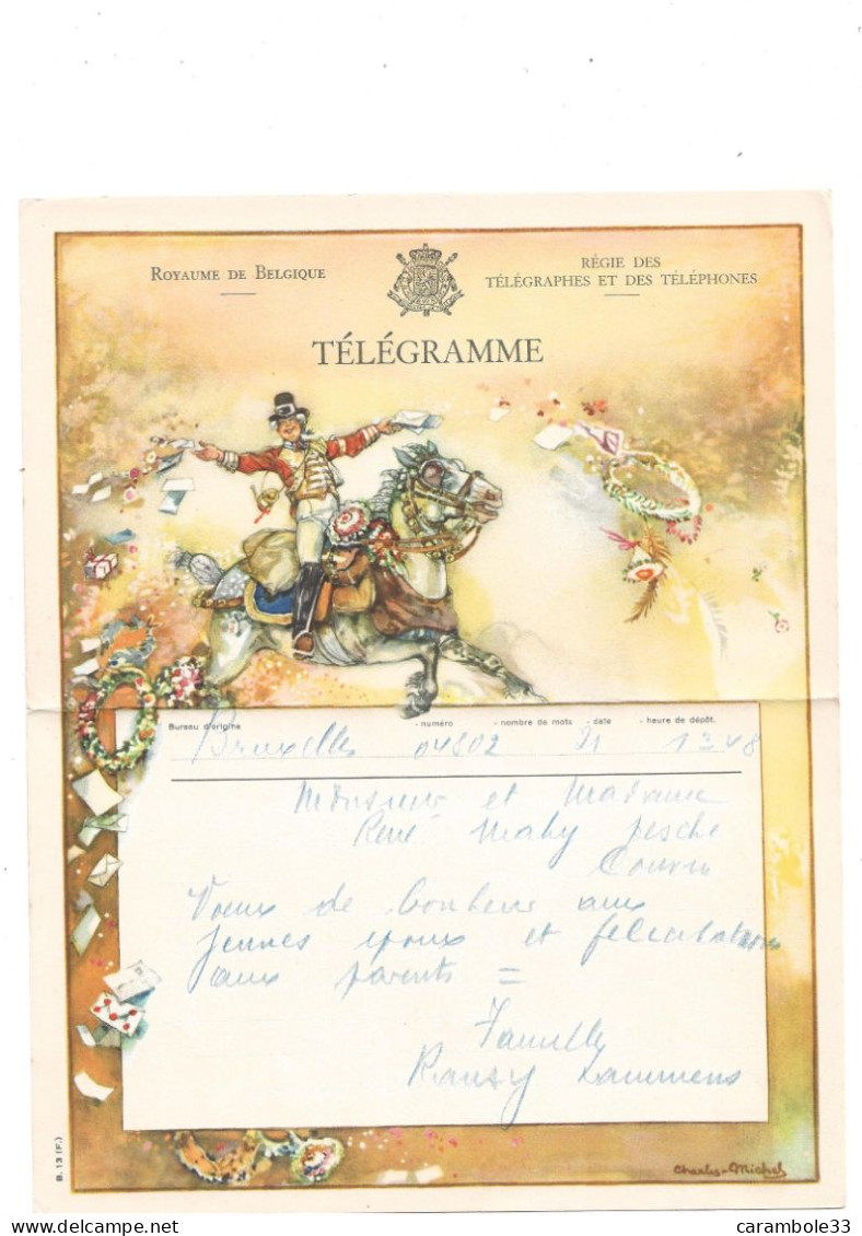 TELEGRAMME  ROYAUME DE BELGIQUE   Bon état - Telegramme