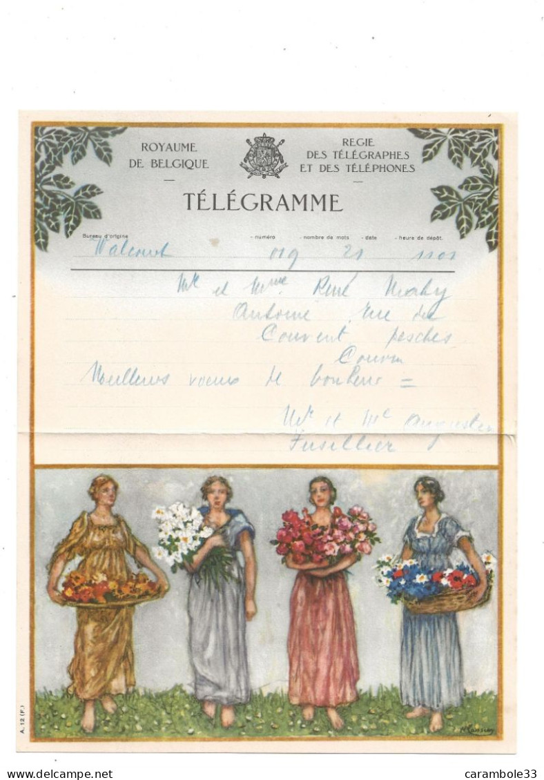 TELEGRAMME  ROYAUME DE BELGIQUE   Bon état - Télégrammes