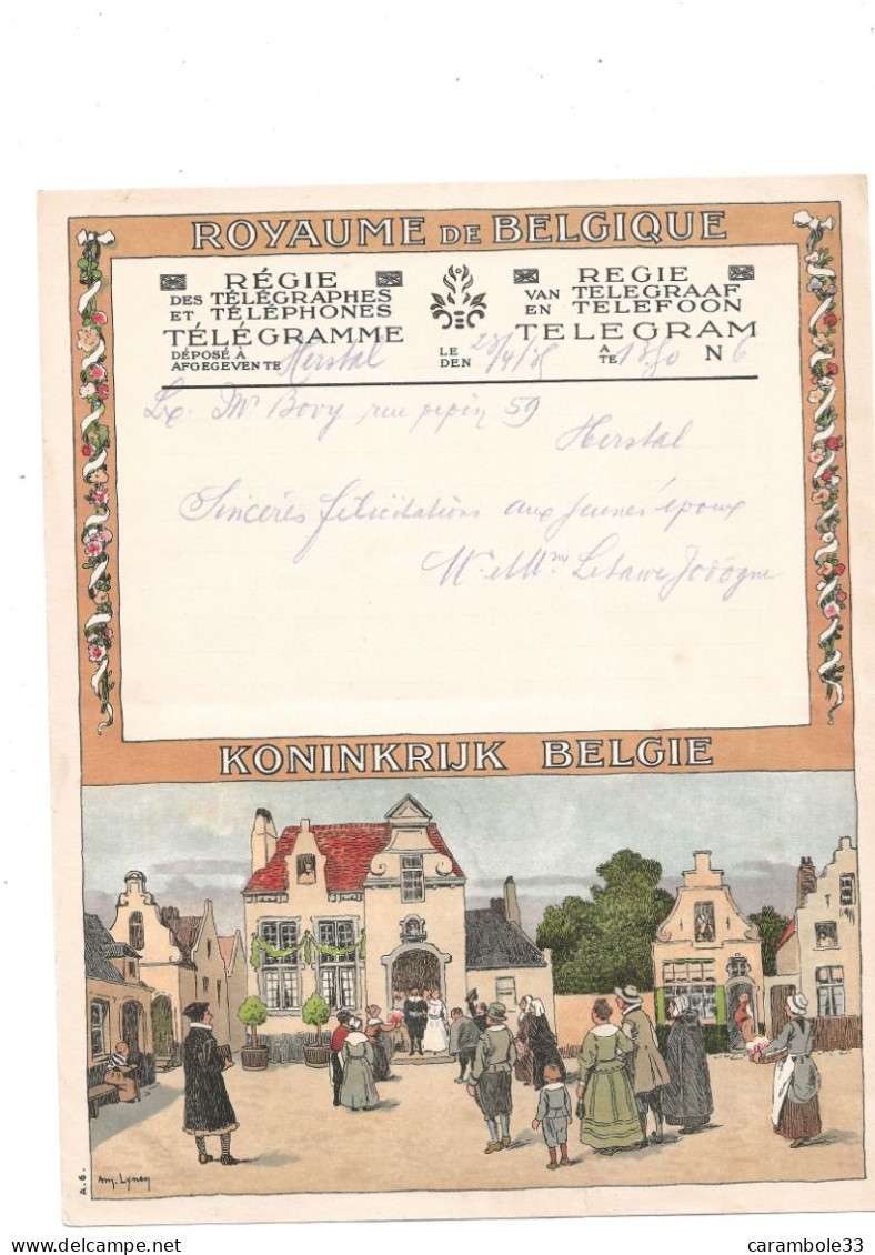 TELEGRAMME  ROYAUME DE BELGIQUE   Bon état - Telegrams