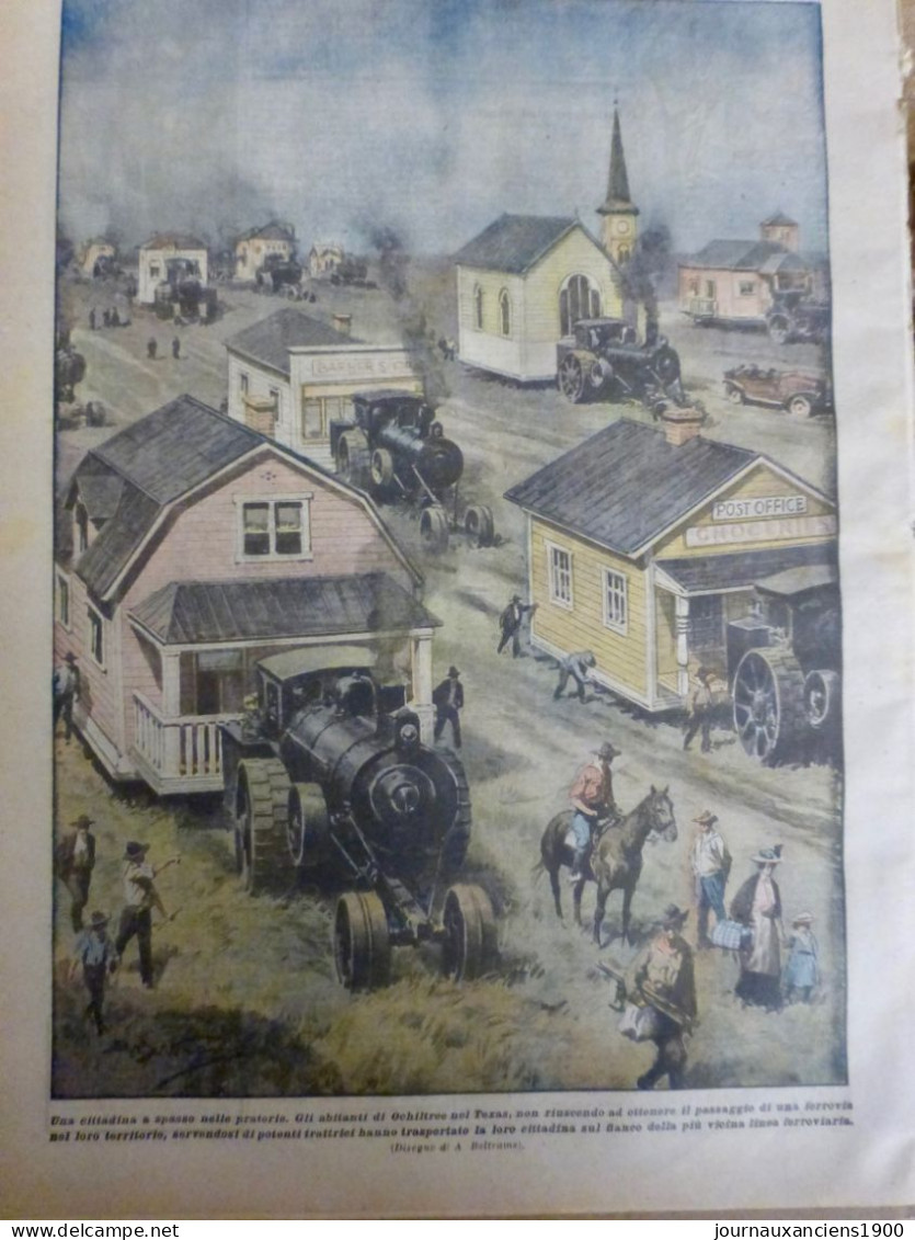 1920 AMERIQUE TEXAS TRANSPORT VOIE CHEMIN FER MAISON BOIS 1 JOURNA ANCIEN - Non Classés