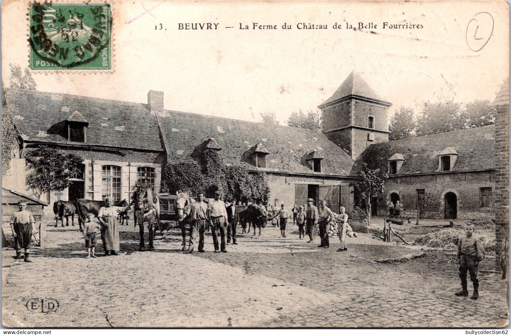 CPA  - SELECTION -   BEUVRY  -  La Ferme Du Château De La Belle Fourrières - Beuvry