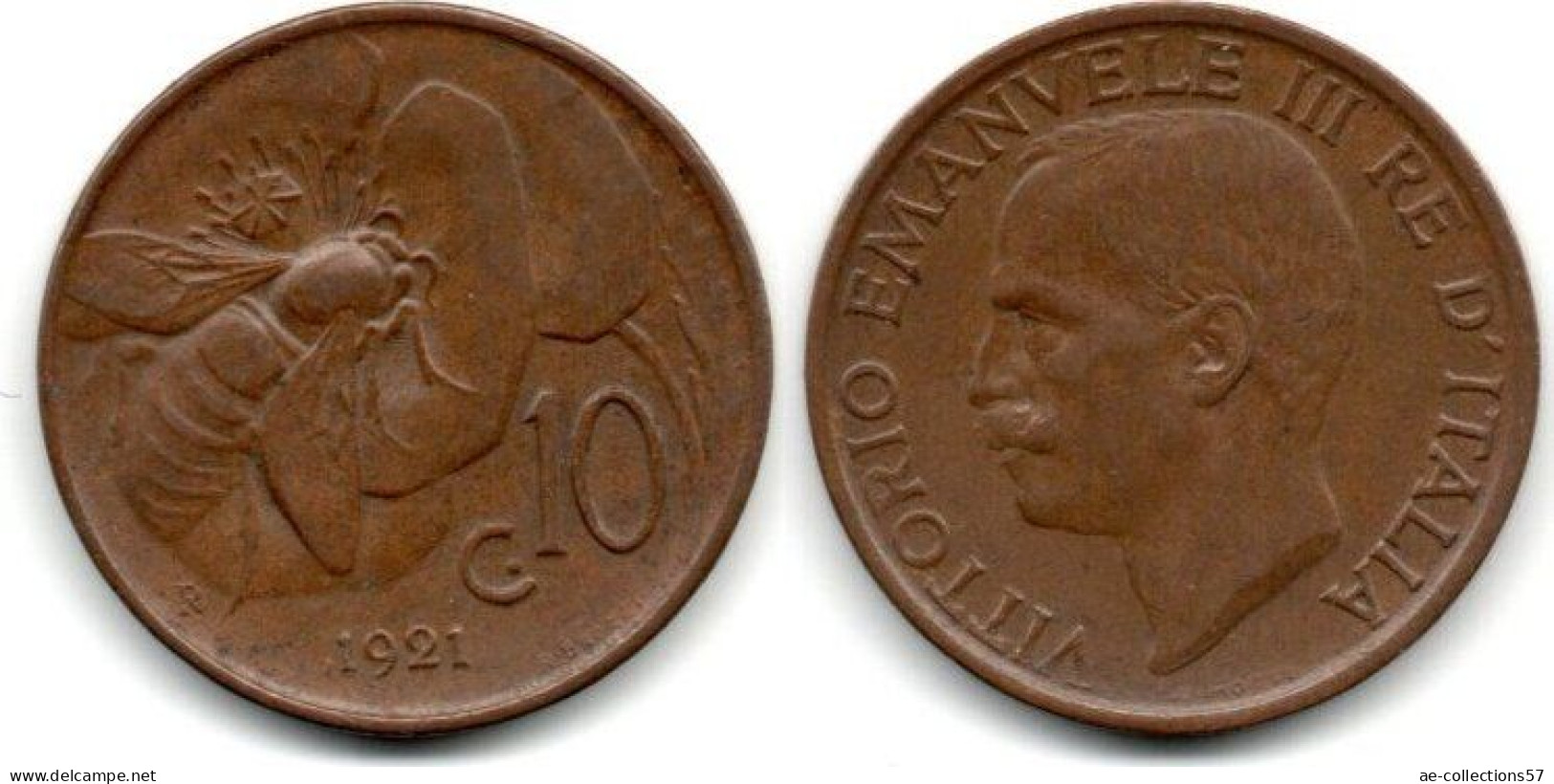 MA 28706 /  Italie - Italien - Italy 10 Centesimi 1921 R TTB - 1900-1946 : Victor Emmanuel III & Umberto II