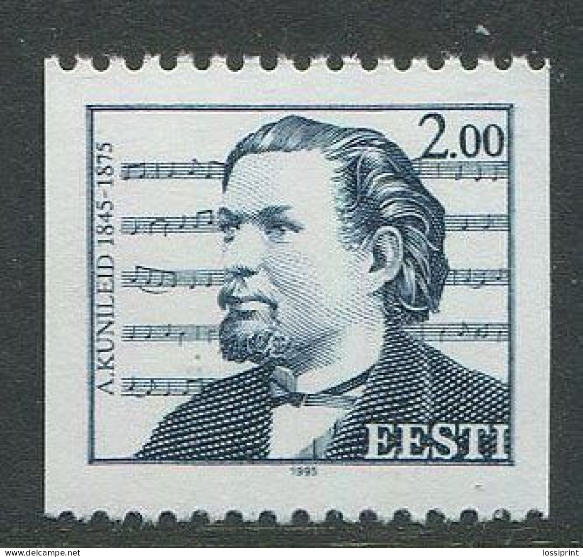 Estonia:Unused Stamp Compositor A.Kunileid, 1995, MNH - Estonie