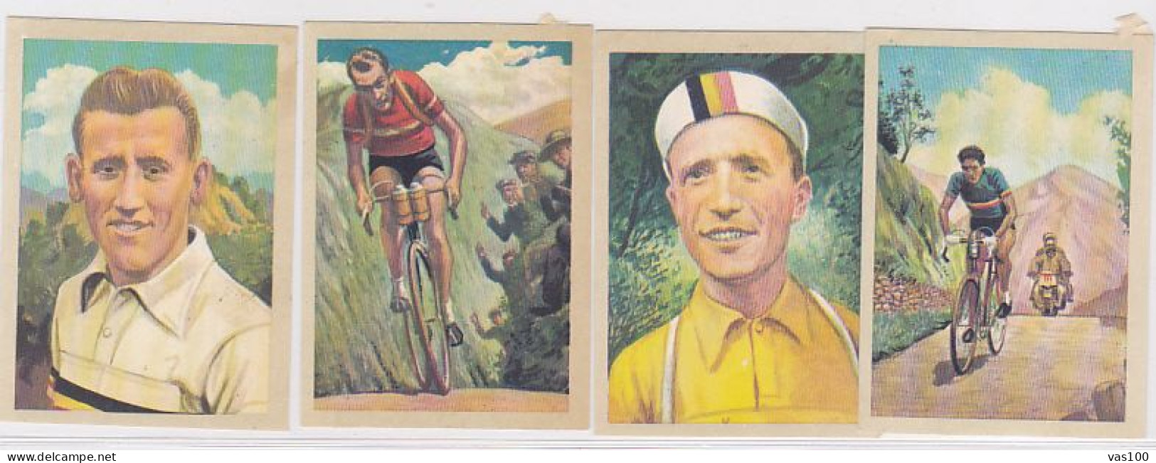 TRADE CARDS, CHOCOLATE, JACQUES, CYCLING- TOUR DE FRANCE, 4X - Jacques