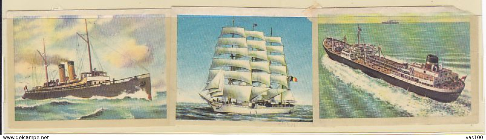 TRADE CARDS, CHOCOLATE, JACQUES, SHIPS, 3X - Jacques