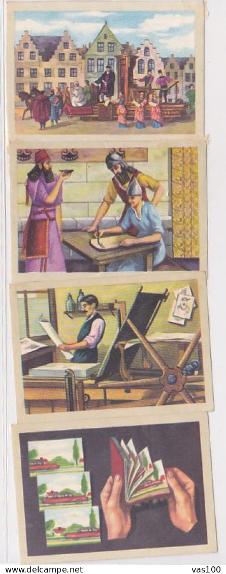 TRADE CARDS, CHOCOLATE, JACQUES, PRINTING HISTORY, 4X - Jacques