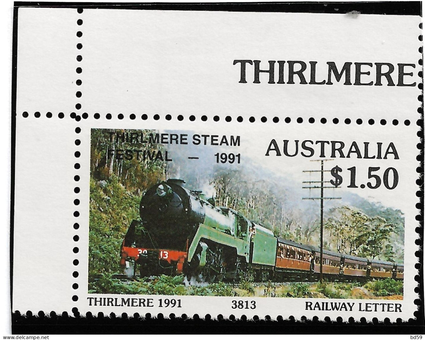 AUSTRALIE AUSTRALIA Thirlmere Railway Letter - Cinderellas