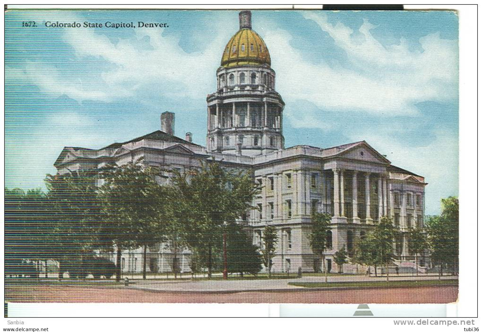 Colorado State Capitol,  Denver, - CARD ILLUSTRATED, COLORED, NEW, SMALL SIZE 9 X 14, - Denver