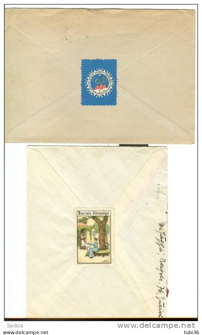 SVIZZERA, Postal History, Postal Documents Batch Of 4, With Erinnofilo Chiudilettere, Various Issues, - Collections