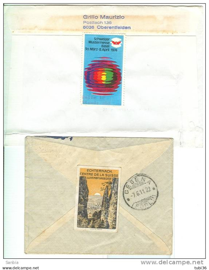 SVIZZERA, Postal History, Postal Documents Batch Of 4, With Erinnofilo Chiudilettere, Various Issues, - Collections