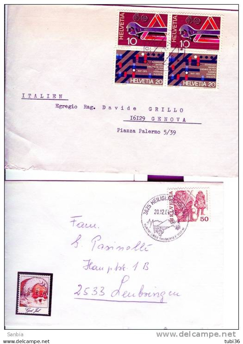 SVIZZERA, Postal History, Postal Documents Batch Of 4, With Erinnofilo Chiudilettere, Various Issues, - Collections