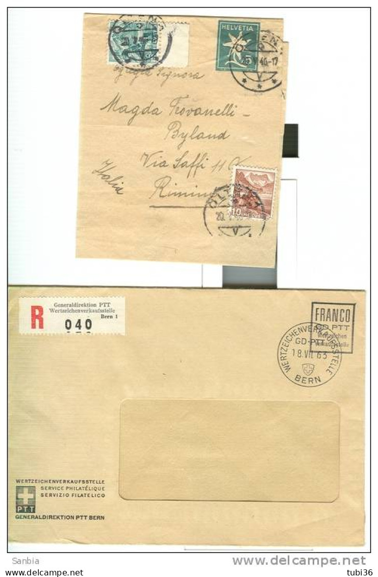 SVIZZERA, Postal History, Postal Documents Batch Of 4, With Erinnofilo Chiudilettere, Various Issues, - Lotes/Colecciones