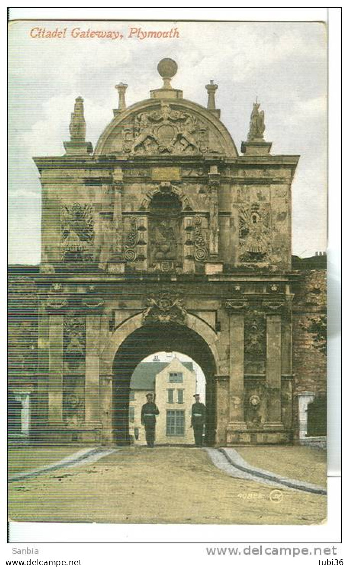 CITADEL  GATEWAY -CARD ILLUSTRATED, COLORS, NEW, SMALL SIZE 9 X 14, - Plymouth