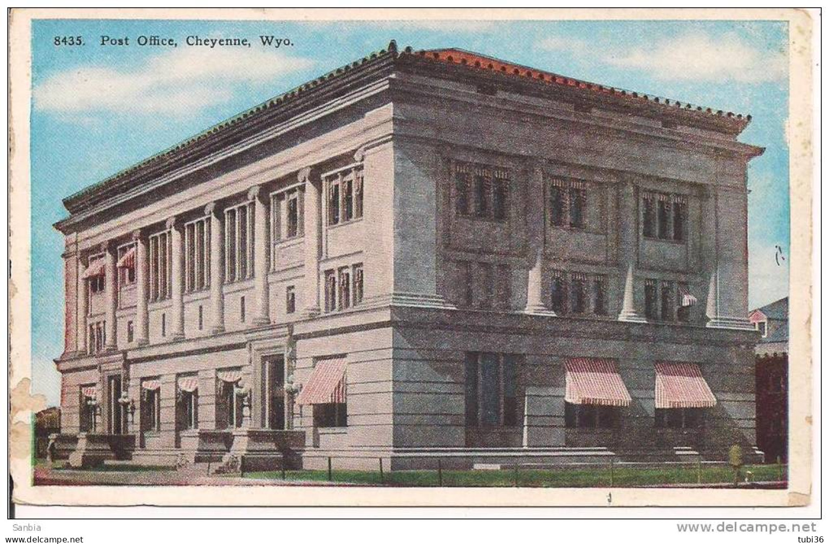 Cheyenne, Wyo. Post  Office, Postcard, Color, NEW, SMALL SIZE 9 X 14, - Cheyenne