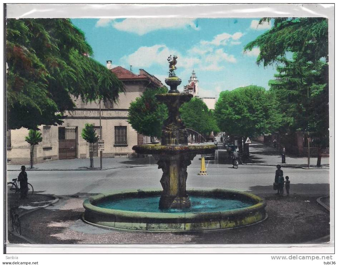 RHO - PIAZZA FONTANA -  COLORI VIAGGIATA  1962 - ANIMATA - Rho