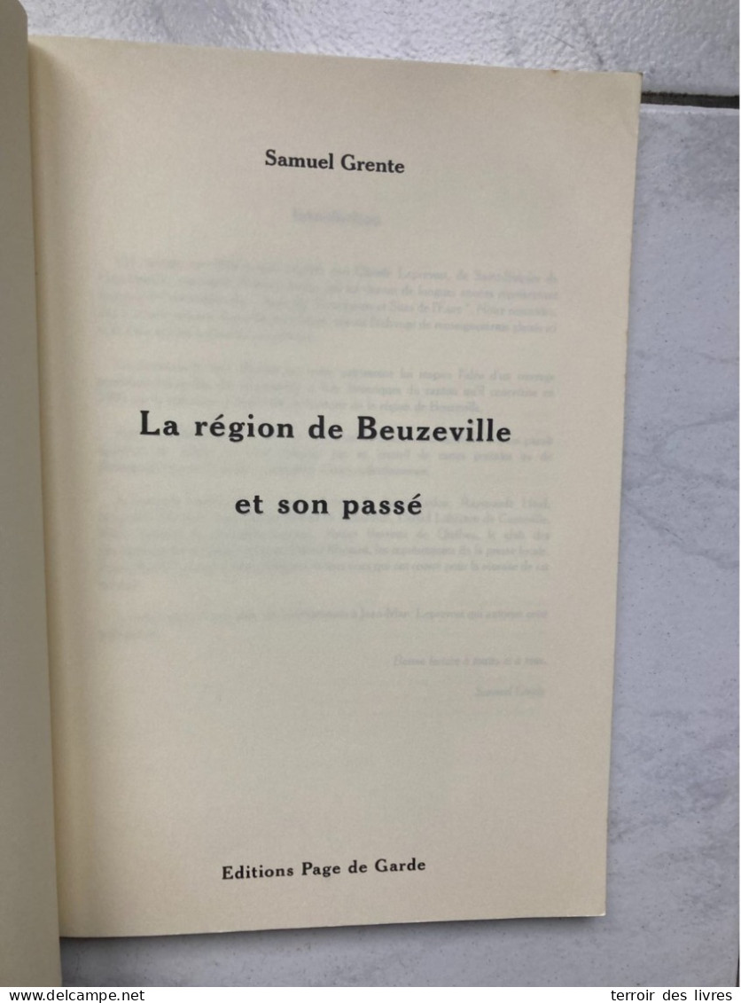 PROMENADE HISTORIQUE DANS LE CANTON DE BEUZEVILLE SAMUEL GRENTE BERVILLE-SUR-MER BOULLEVILLE CONTEVILLE FATOUVILLE-GREST