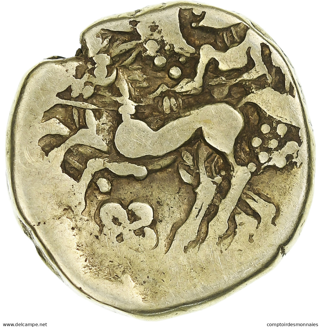 Monnaie, Bituriges, Statère à La Victoire Ailée, 2nd - 1st Century BC, TTB+ - Celtas