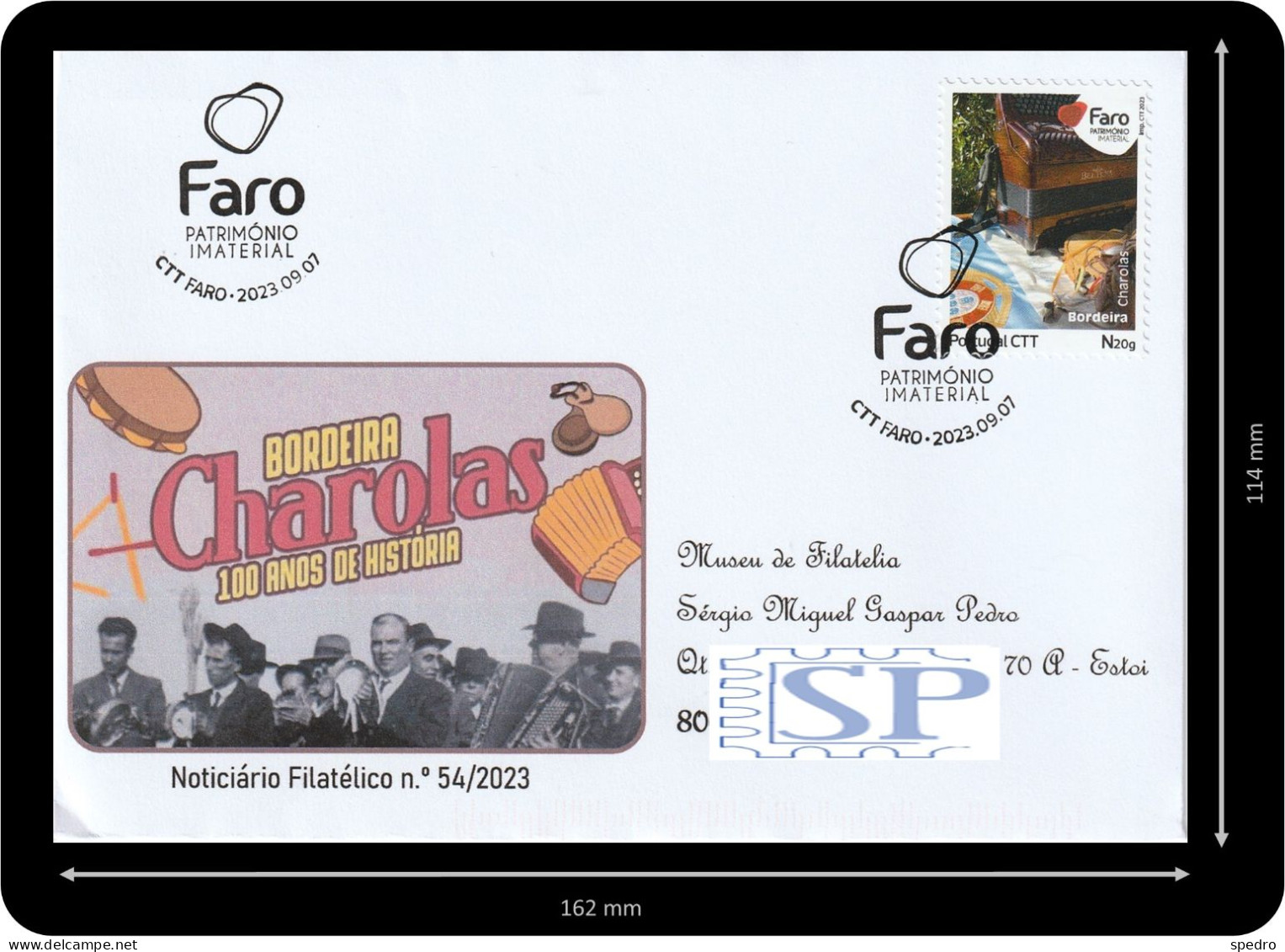 Portugal 2023 Faro Património Imaterial Festas Do Concelho De Faro Charolas De Bordeira Algarve - Marcophilie