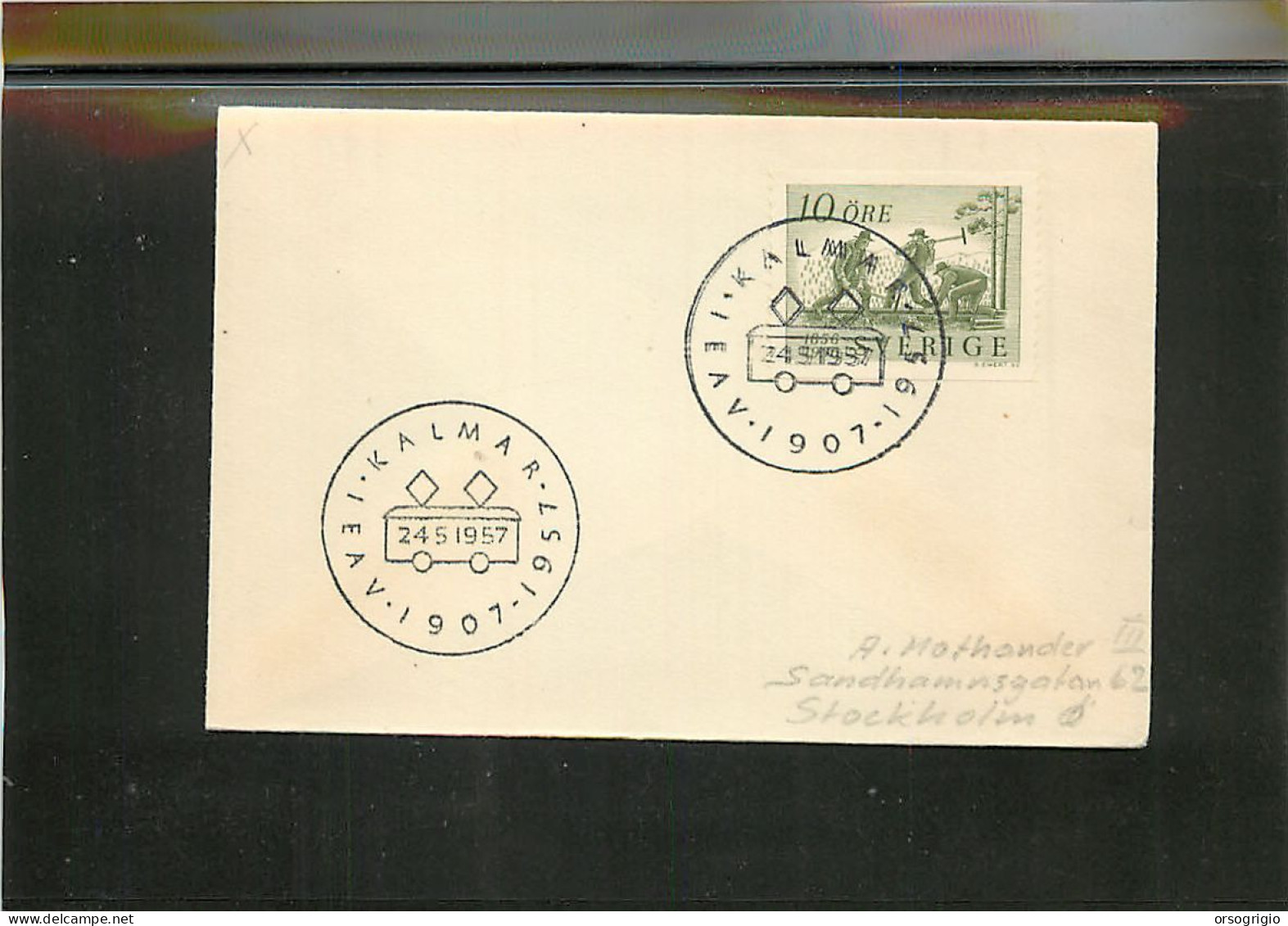 SVEZIA SVERIGE -  KALMAR - Lettres & Documents