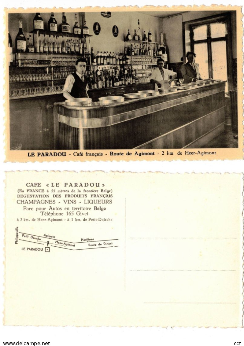 Hastière Le Paradou  Café Français (Intérieur Du Bar) - Route De Agimont - Heer-Agimont   Hastière Petit Doische - Hastiere