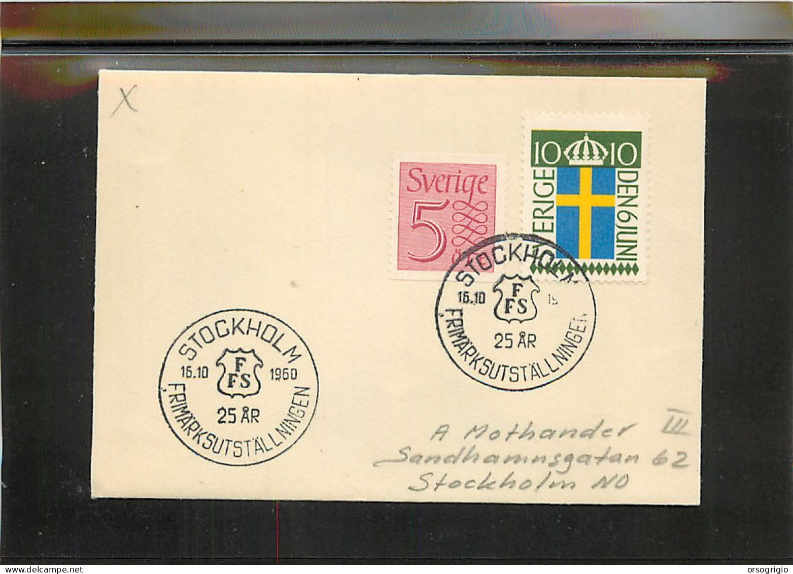 SVEZIA SVERIGE - STOCKHOLM - Cartas & Documentos