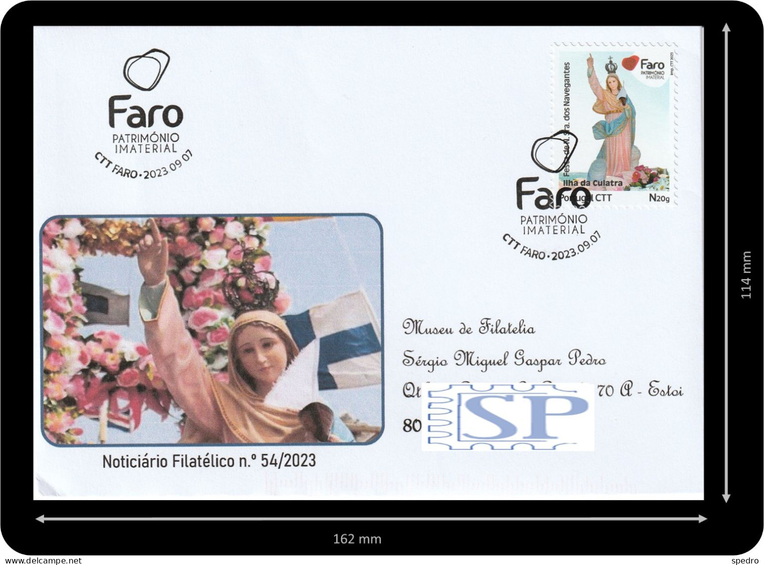 Portugal 2023 Faro Património Imaterial Festas Do Concelho De Faro Festa Nossa Senhora Dos Navegantes Culatra Algarve - Postmark Collection