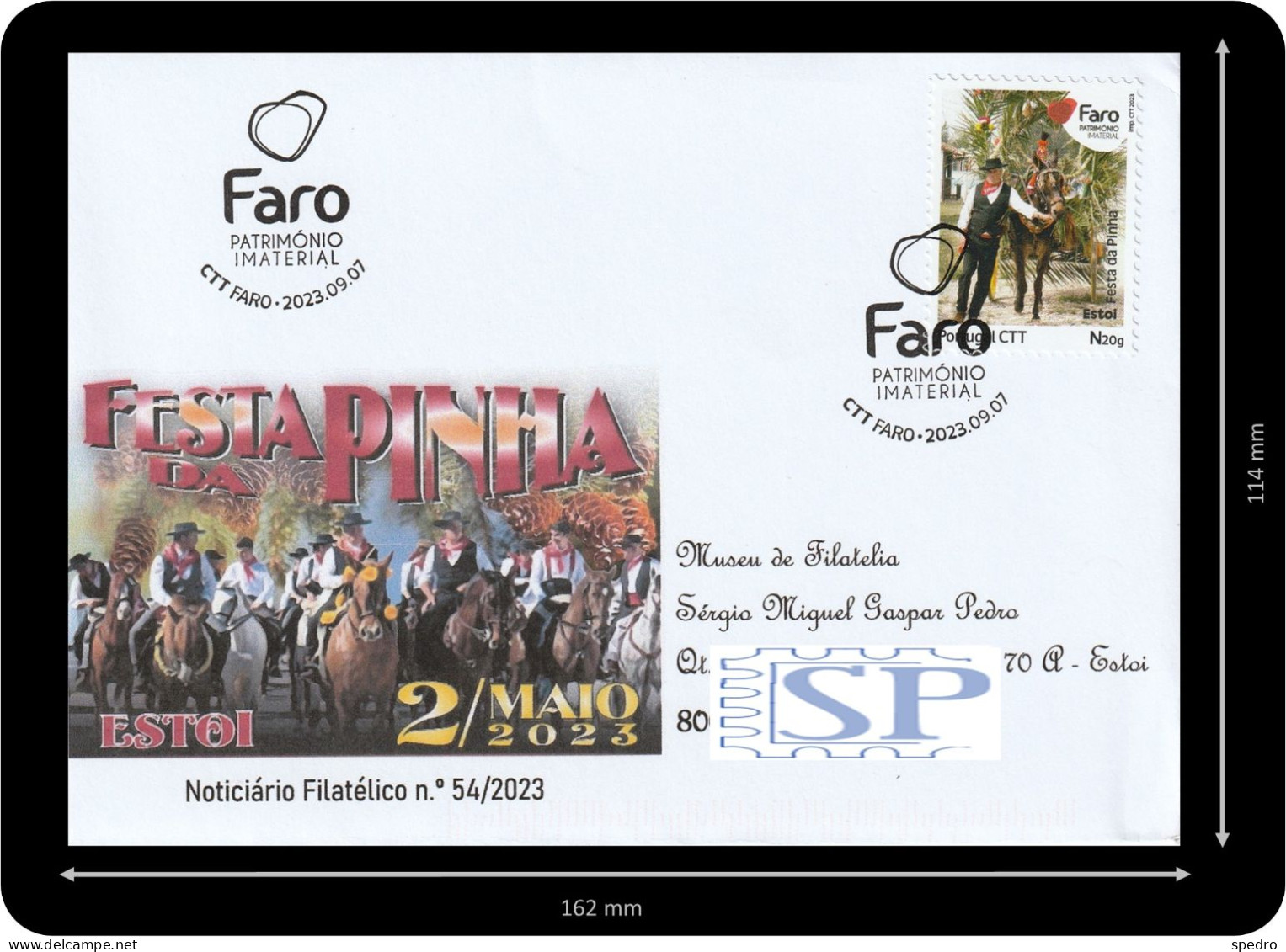 Portugal 2023 Faro Património Imaterial Festas Do Concelho De Faro Festa Da Pinha Algarve - Postmark Collection