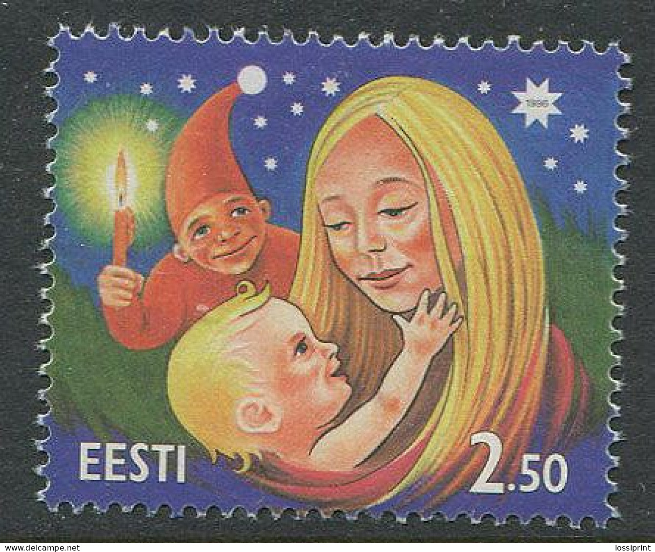 Estonia:Unused Stamp Christmas 1996, MNH - Estonie