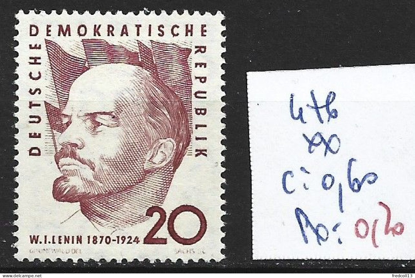 ALLEMAGNE ORIENTALE 476 ** Côte 0.60 € - Lenin