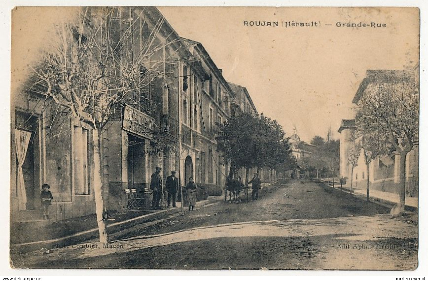 CPA - ROUJAN (Hérault) - Grande Rue - Sonstige & Ohne Zuordnung