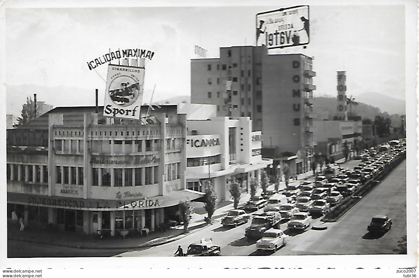 VENEZUELA - CARACAS - Calle Real Sabana Grande - 1954 - ITALIA - Cm. 9 X 14 - Venezuela