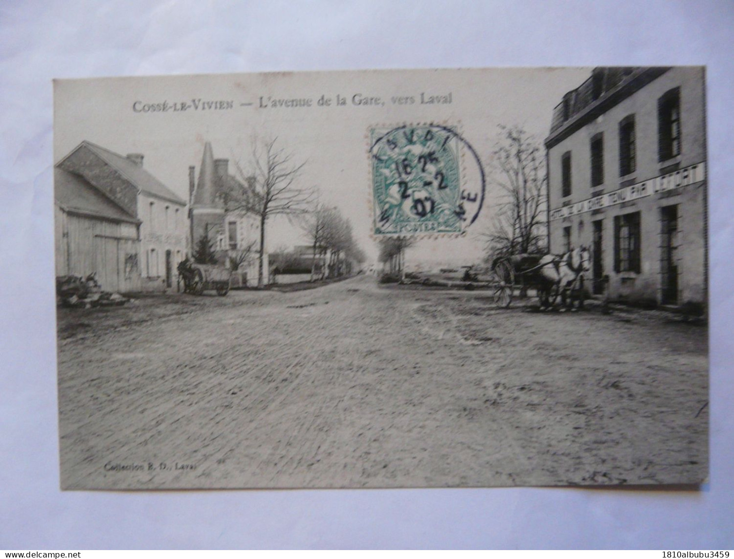 CPA 53 MAYENNE - COSSE-LE-VIVIEN : L'Avenue De La Gare, Vers Laval - Argentre