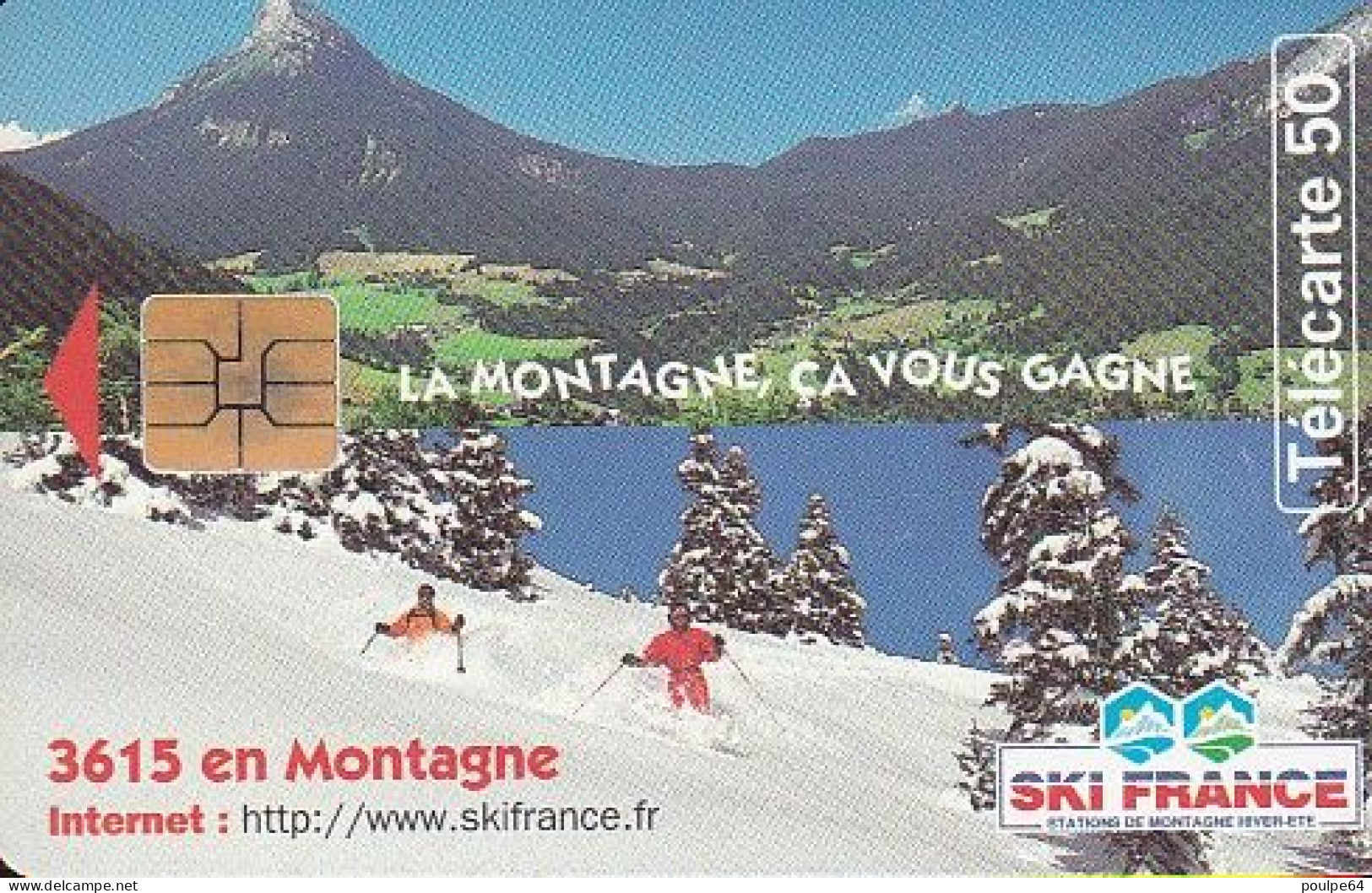 F731B  10/1997 - SKI FRANCE - 50 SO3 TG2 - (verso : N° Impacts Gros - Deux Lignes - 2ème Ligne Vers La Gauche Sous Le A) - 1997