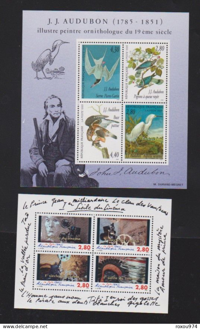 ANNEE   1995  COMPLETE TIMBRES SEULS + CARNETS + FEUILLETS       6 SCAN - 1990-1999