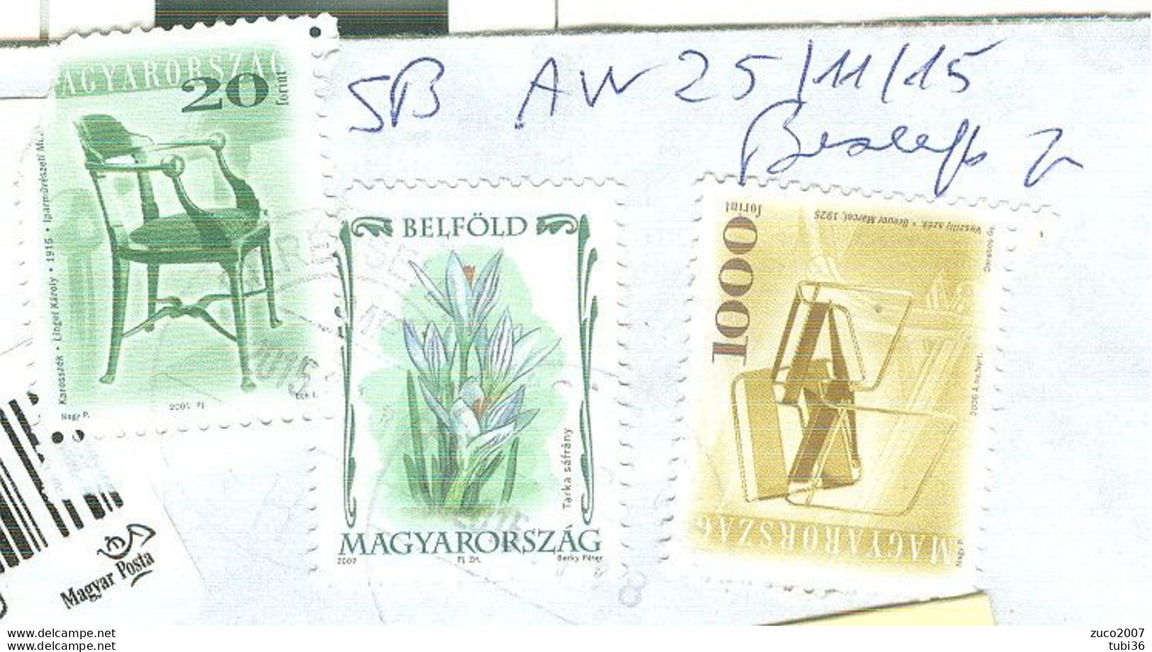 LETTERA RACCOMANDATA - TIMBRO POSTE  BUDAPEST (UNGHERIA) - ITALIA -2015 - Covers & Documents