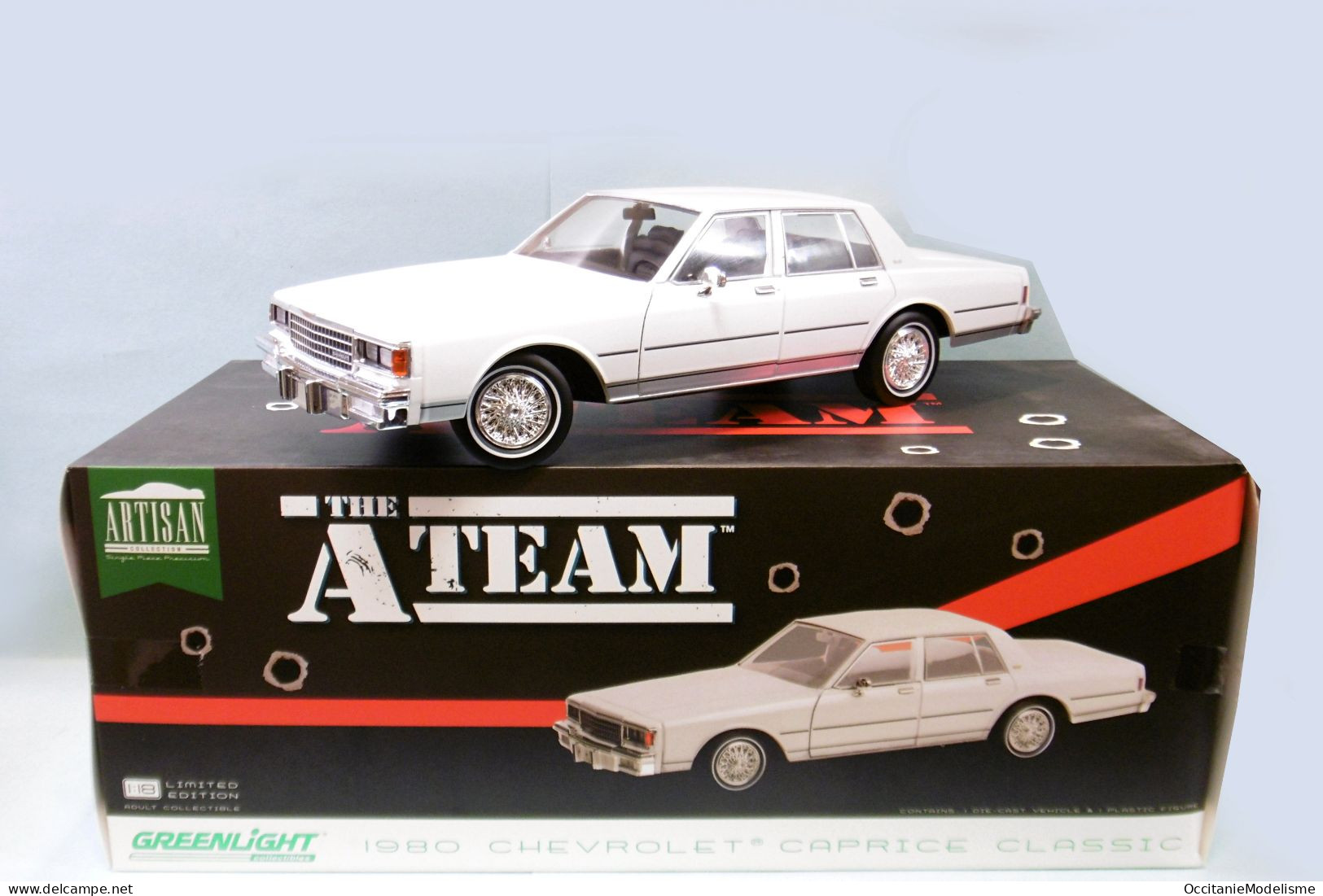 Greenlight - A-Team CHEVROLET CAPRICE CLASSIC 1980 L'Agence Tous Risques Réf. 19109 Neuf NBO 1/18 - Altri & Non Classificati