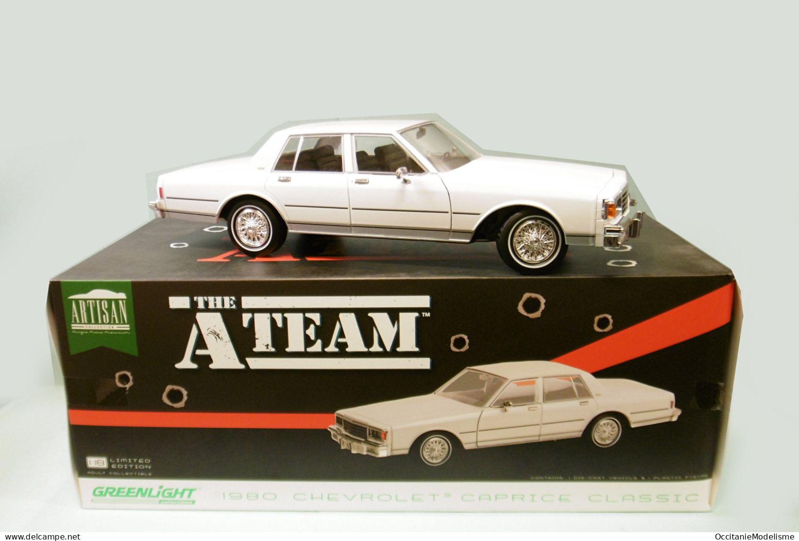 Greenlight - A-Team CHEVROLET CAPRICE CLASSIC 1980 L'Agence tous Risques réf. 19109 Neuf NBO 1/18