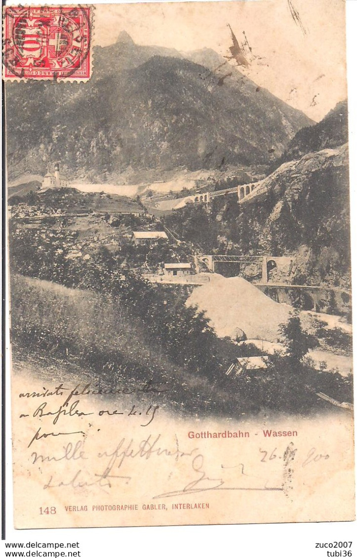 WASSEN Gotthardbahn -1900 -RIMINI - ITALIA - Wassen