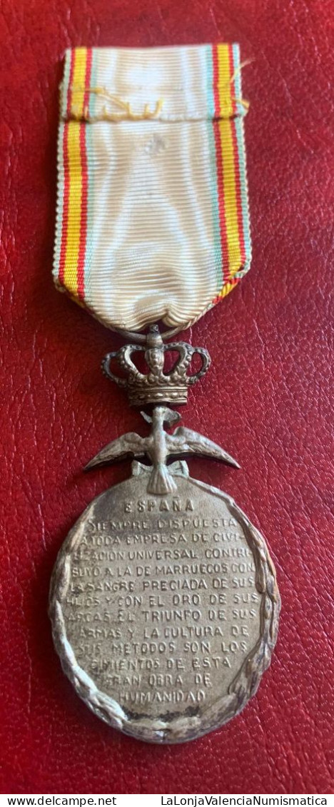 España Medalla Alfonso XIII Paz De Marruecos 1909 - 1927 PG 828 - Otros & Sin Clasificación