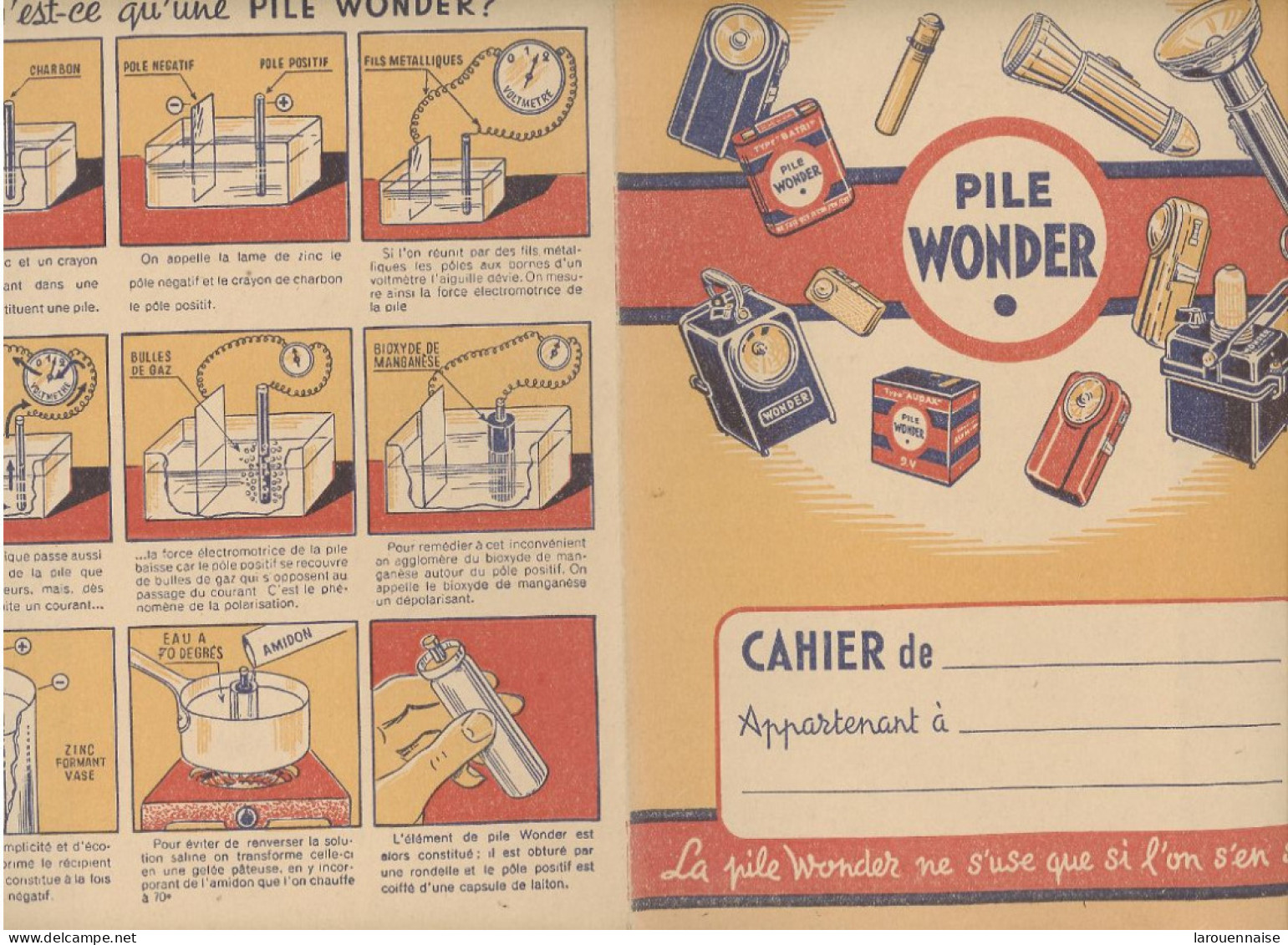 PROTEGE CAHIER - PILE WONDER - QUEST-CE QU'UNE PILE WONDER - Schutzumschläge