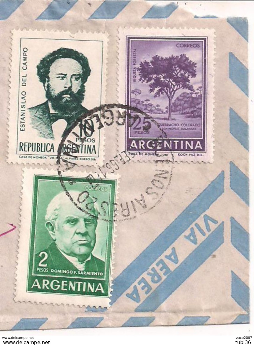 ARGENTINA- LETTERA TIMBRO POSTE BUENOSAIRES, 1966 - REGGIO EMILIA - Lettres & Documents