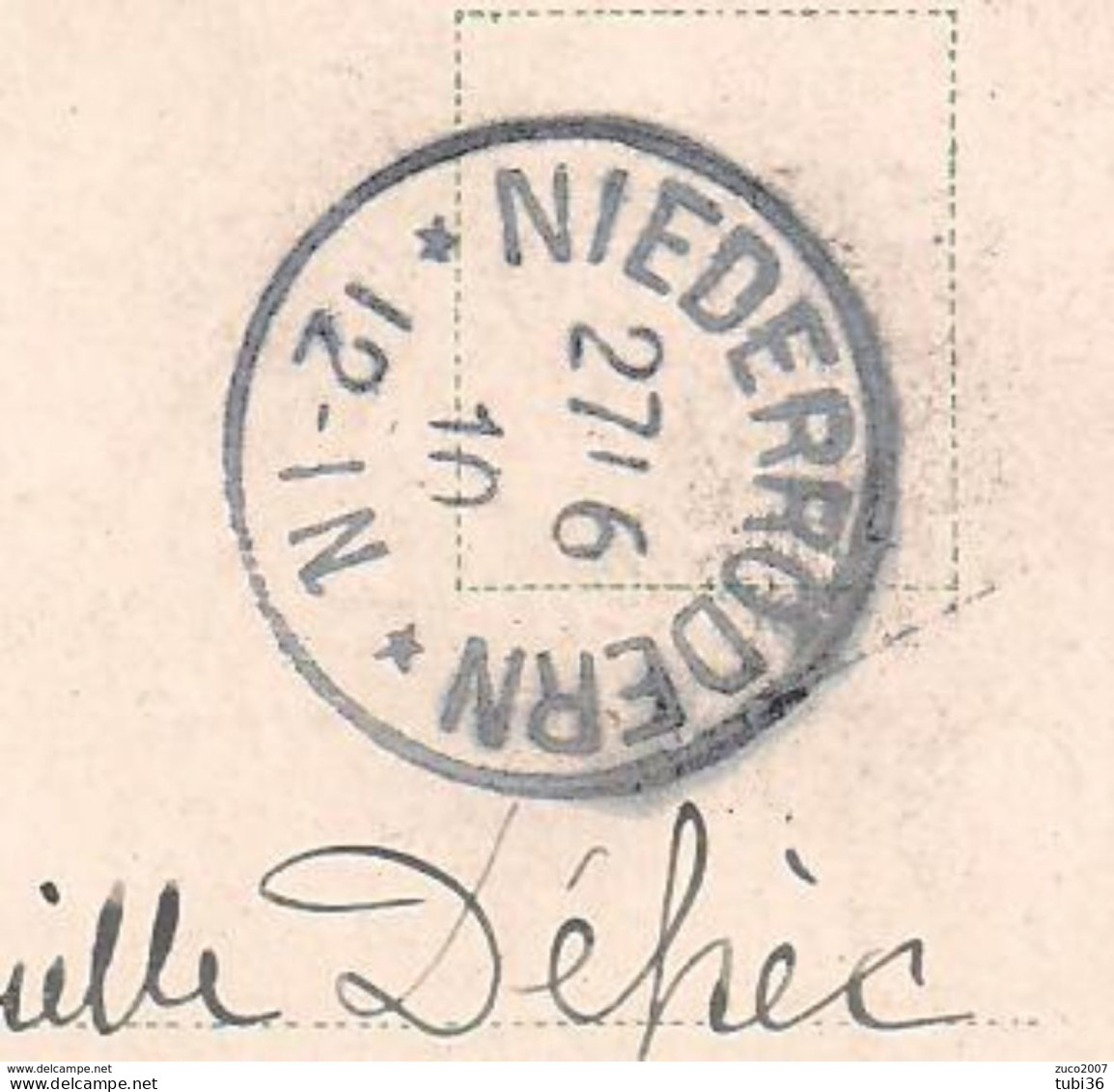 STRASSBURG - STORCHENNEST - POSTE  NIEDERRODERN,1910,FRANCOBOLLO DEUTSCHES REICH,sehr Interessant,RR - St. Veit An Der Glan