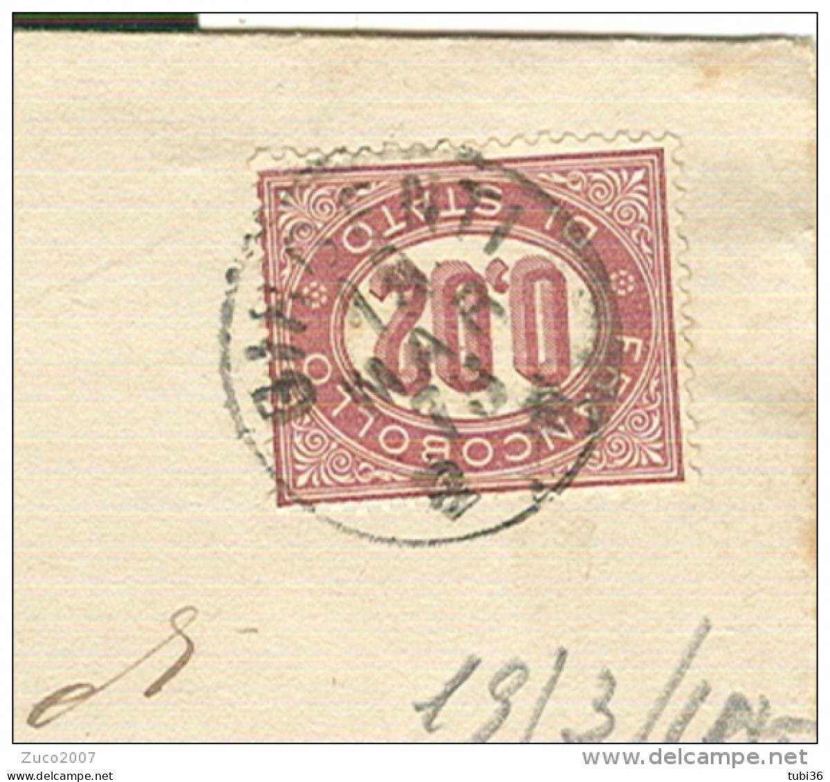 SRVIZIO DI STATO Cent.0,02,SU PLICO PREFETTURA DI GIRGENTI (AGRIGENTO),1875,PER CAMPOBELLO, - Dienstmarken