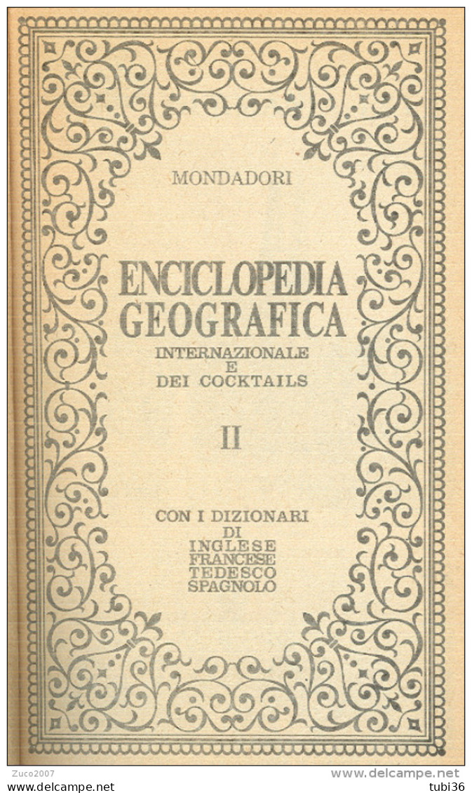 ENCICLOPEDIA GEOGRAFICA INTERNAZIONALE,MONDADORI,1969,pagg.526,FORMATO 11X19, - Toursim & Travels