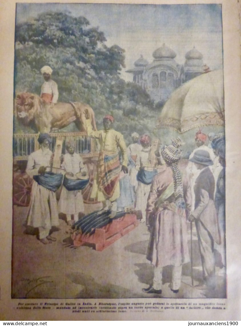 1922 INDE PRINCE DE GALLES FAKIR DANSE SABRE PIED NU 1 JOURNAL ANCIEN - Non Classés