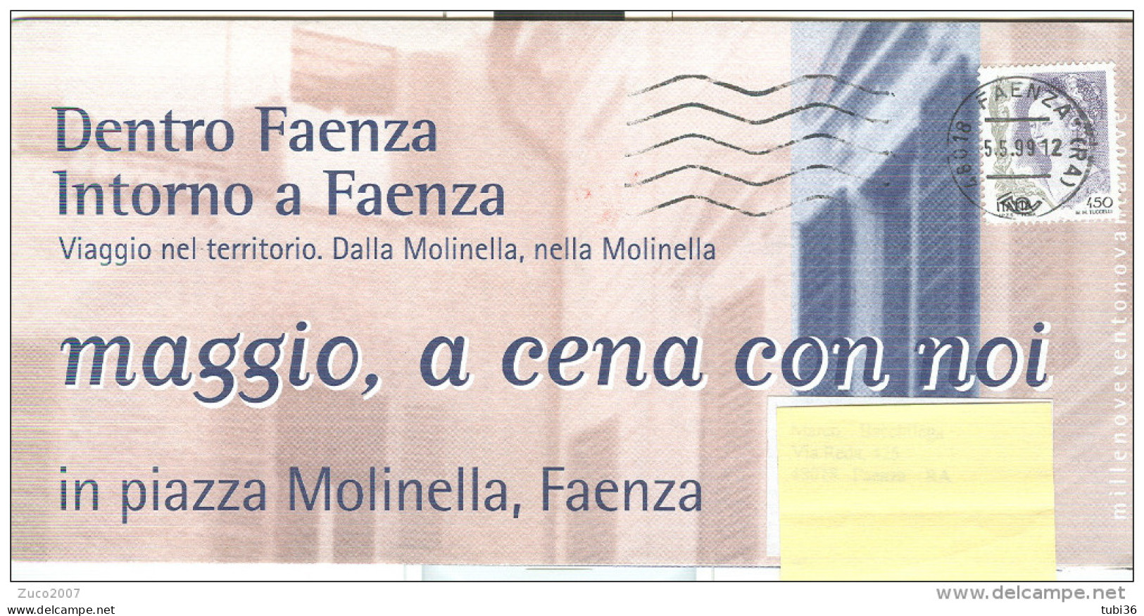 DENTRO FAENZA, INTORNO  A FAENZA, VIAGGIO NEL TERRITORIO,1999, DEPLIAN  4 ANTE, - Faenza